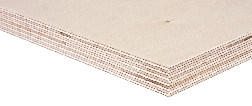 Multiplexplatte aus Birke mit heller, glatter Oberfläche und stabiler Mehrschichtverleimung für vielseitige Anwendungen.